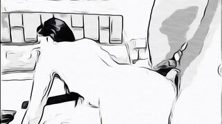 man having sex with married woman without her husband knowing in cartoon