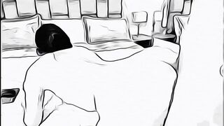 man having sex with married woman without her husband knowing in cartoon