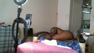 Amateur Ebony Milf with Hairy Pussy