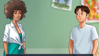 Summertime Saga Cap 78 - Fucking My Girlfriend's Friend While She Watches Us And Masturbates - 2 image