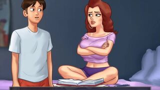 Summertime Saga Cap 78 - Fucking My Girlfriend's Friend While She Watches Us And Masturbates - 8 image