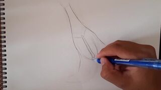 ROUGH PUSSY TREATMENT,A beautiful flower drawing female figure HD Porn, Hardcore,