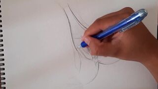 ROUGH PUSSY TREATMENT,A beautiful flower drawing female figure HD Porn, Hardcore,