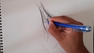 ROUGH PUSSY TREATMENT,A beautiful flower drawing female figure HD Porn, Hardcore,