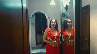 Oops! My stepmom caught me under the bed and wanted a hard hot fuck!