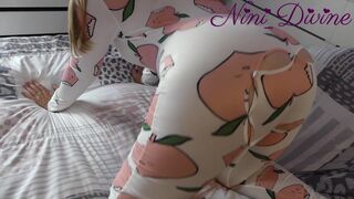 My natural busty step sister loves when I put fingers in her ass