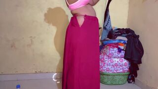 Indian StepMom got fucked by stepson while taking shower