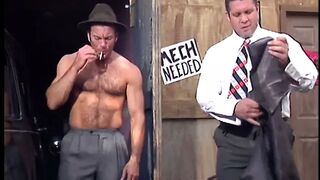 Brunette beauty gets on her knees and gags on a massive cock