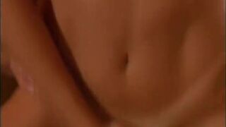 Brunette beauty gets on her knees and gags on a massive cock