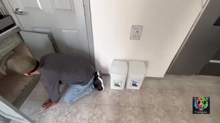 don't take it out, plumber uncovers the pipe and I take out the milk