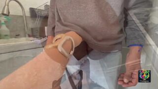 don't take it out, plumber uncovers the pipe and I take out the milk