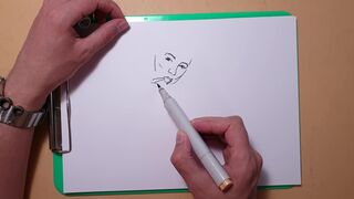 Drawing Technique , Female Figure , process erotic sketching