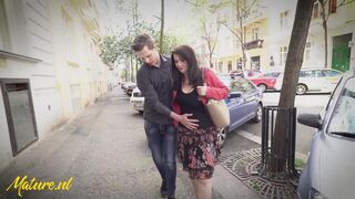 MatureNL - Busty MILF With a Sprained Ankle Gets Special Help From a Big Dick Stranger