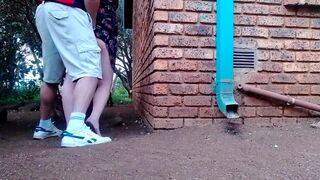 Fucking my neighbors wife in the garden