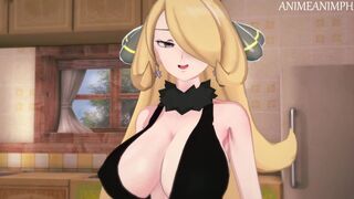 Cynthia Rewards You for Winning the Pokemon League - Anime Hentai 3d Uncensored - 1 image