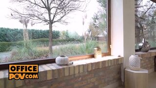 POV - Your horny slut wife Tiffany Rousso fucks two dicks in POV