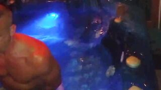 Totally busted wife on cam naked and fucked in hot tub with my best friend