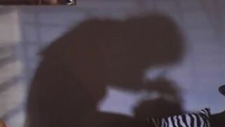 Horny blonde fucks inexperienced girl with a big thick dildo deep in her pussy