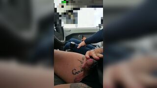 Hichhiker handjob part 2