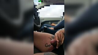 Hichhiker handjob part 2