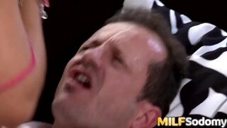 Slutty MILF Jenna Lovely Keeps Riding till He Cums Inside Her Asshole