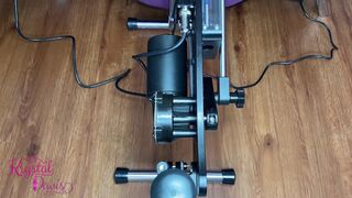 Another training session of my Fuck Machine getting stretched out by BBC Dildo