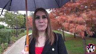 Hot ass french beuty Ludivine gets a hard DP from 2 guys