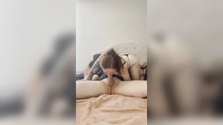 Big Titty MILF fwb missed me and tries to eat me all up