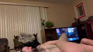 Fingering my voluptuous vixen while she gives me head and muff-diving mattress missionary glory