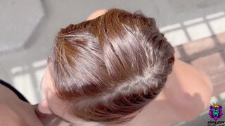 Bored Busty Latina is convinced to Suck and Fuck in the rooftop - 3 image