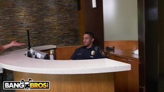 BANGBROS - Big Tits MILF Pornstar Jazmyn Fucks Lucky Security Guard