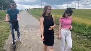 casual meeting on the street, ended with cum in pussy MILF - 2 image