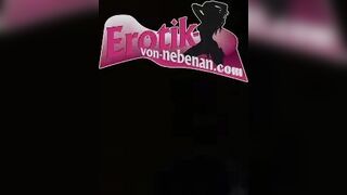 German blonde teacher is persuaded to have a threesome MMF - 13 image