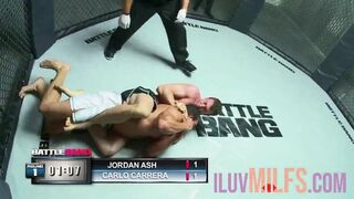 Fat babe with big tits enjoys fucking with big dick