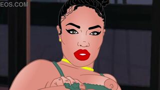 Destiny shows her thick curvy body, Amanda bounces her big tits, Goth Egg's petite sexy frame is insane and nixxy's ass is so soft