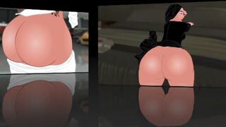 Destiny shows her thick curvy body, Amanda bounces her big tits, Goth Egg's petite sexy frame is insane and nixxy's ass is so soft