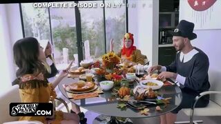 Family Dinner Went Over a Naughty Familiar Orgy