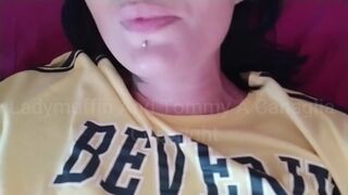 She masturbates with pink toys