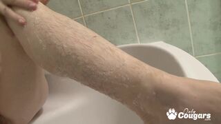 Saggy Old Granny Lets A Horny Black Man Fuck Her Hairy Asshole - Anal