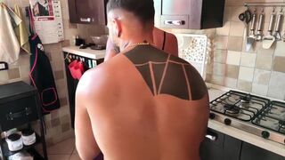 Real couple fucking in the kitchen