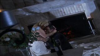 Adrenalized blonde delights getting a superb bed sex from her loving hubby