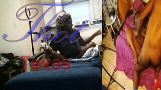 Thot in Texas - Black Ebony Milf Getting Fucked By the Fellas