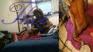 Thot in Texas - Black Ebony Milf Getting Fucked By the Fellas