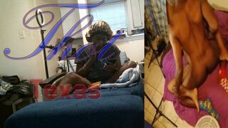 Thot in Texas - Black Ebony Milf Getting Fucked By the Fellas