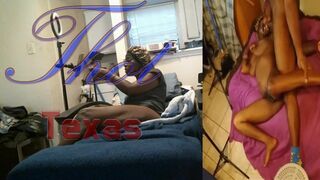 Thot in Texas - Black Ebony Milf Getting Fucked By the Fellas