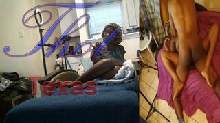 Thot in Texas - Black Ebony Milf Getting Fucked By the Fellas