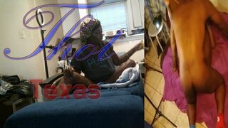 Thot in Texas - Black Ebony Milf Getting Fucked By the Fellas