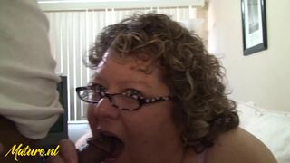 Busty Mature Lady Just Loves Sucking On BBC So Much!