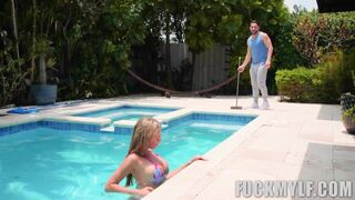 Poolside Bubble Butt Briana Banderas , Peter Green