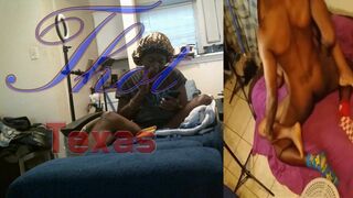 Thot in Texas - Legs Wide Open Hairy Pussy Fuck